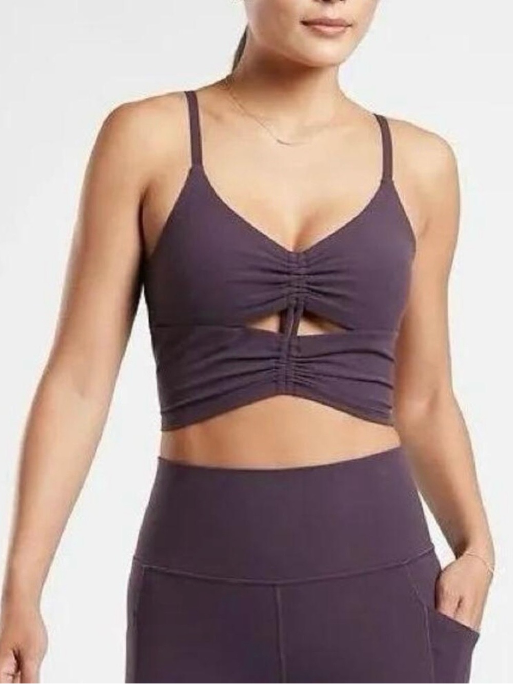 Athleta Cinch Longline Bra A-C XL